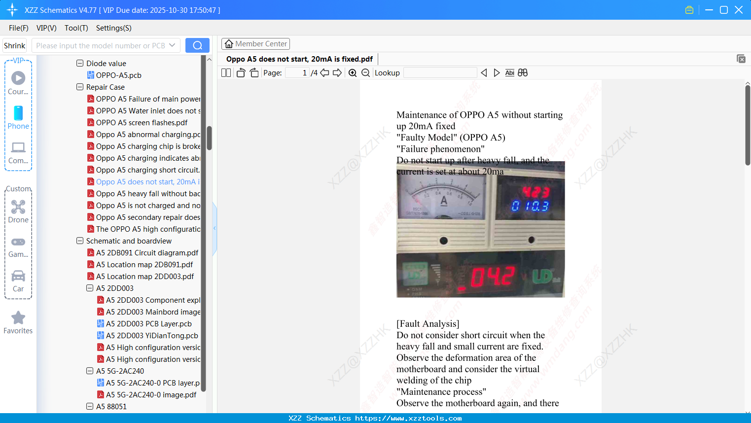 Oppo A5 Does Not Start, 20mA Is Fixed